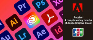 JCB 4 ماه اشتراک رایگان Adobe Creative Cloud را ارائه می دهد