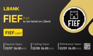 LBank Exchange Fief (FIEF) را در 8 فوریه 2023 فهرست خواهد کرد