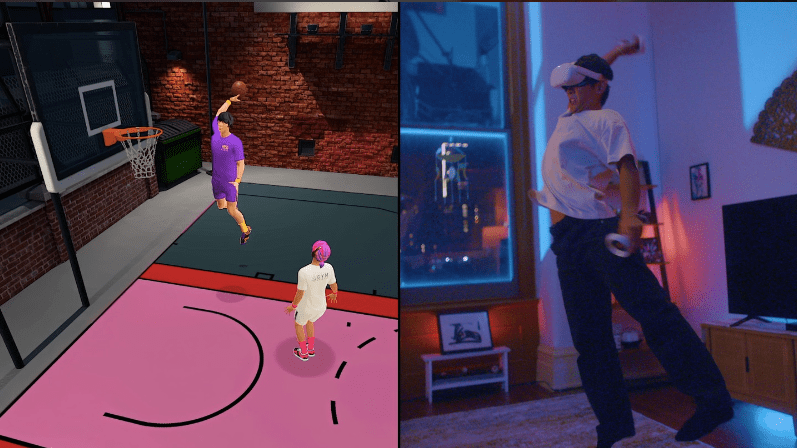 জিম ক্লাসের সাথে VR-এ NBA কোর্টে বাস্কেটবল খেলুন