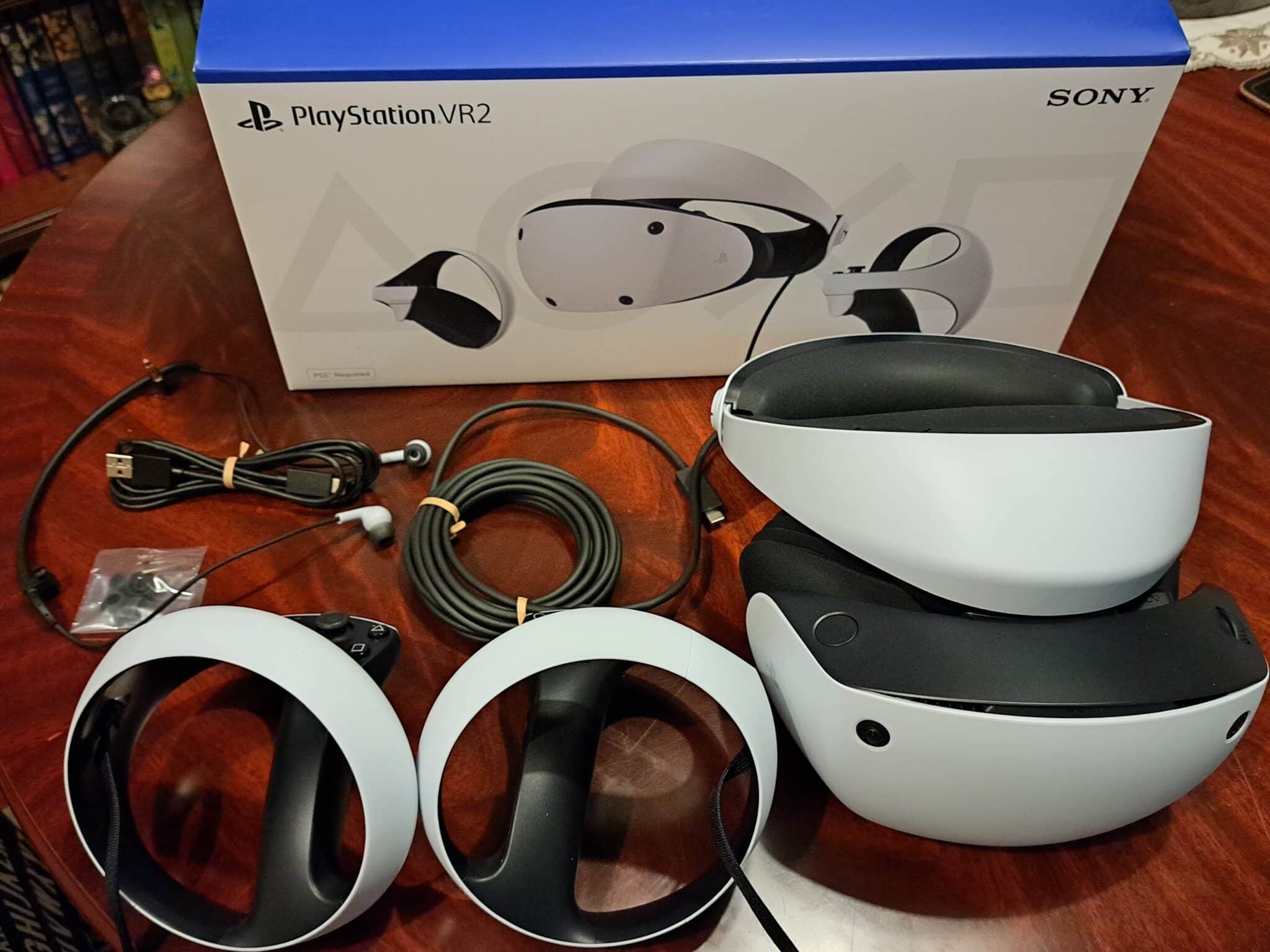 PSVR 2 - PlayStation VR2 전선 및 헤드셋 전체 세트