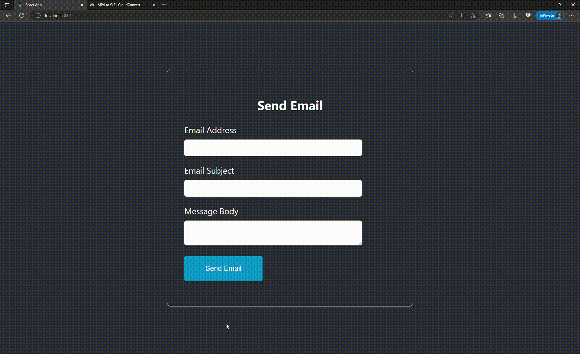 Mailgun ve React PlatoBlockchain Veri Zekası ile Node.js'de E-posta Gönderme. Dikey Arama. Ai.