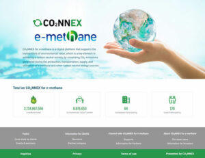 Three partners build a demonstration system for CO2NNEX for e-methane, a digital platform for visualizing CO2 emissions across e-methane value chain and transferring e-methane's environmental value