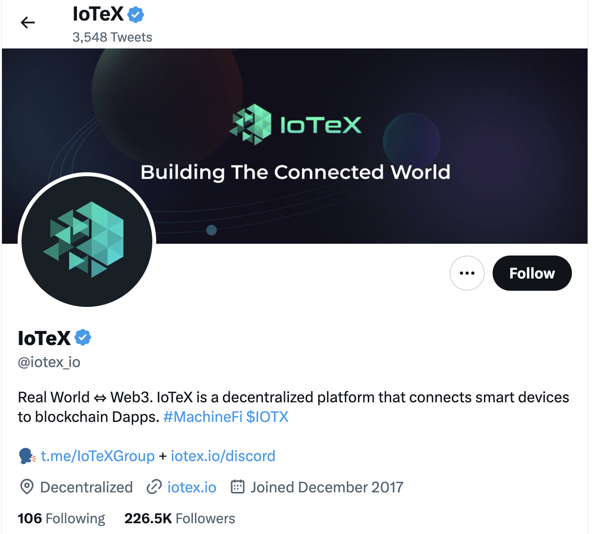 Top 6 IoTeX influencers to follow on Twitter CoinRabbit PlatoBlockchain Data Intelligence. Vertical Search. Ai.