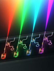 Лазеры видимого света уменьшаются до размеров микросхем