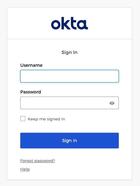 Conectați-vă la Okta