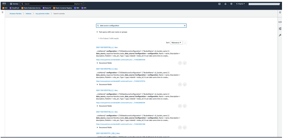 Announcing the Yammer connector for Amazon Kendra Social networking PlatoBlockchain Data Intelligence. Vertical Search. Ai.