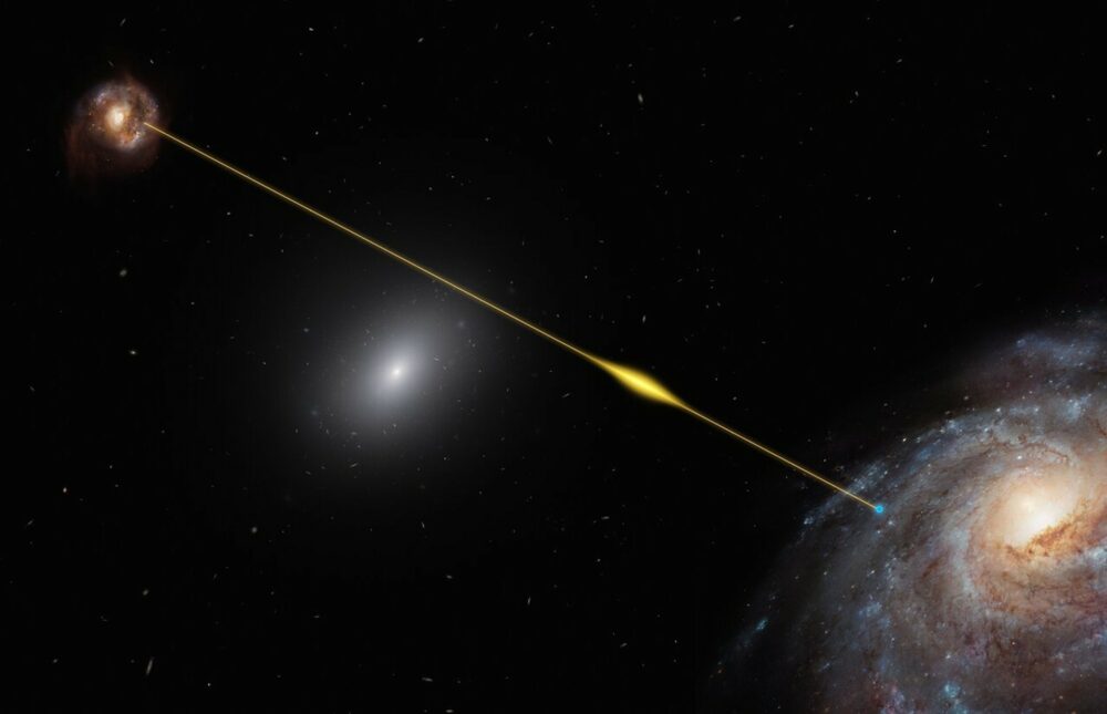 Gli astronomi collegano per la prima volta un misterioso lampo radio veloce con le onde gravitazionali