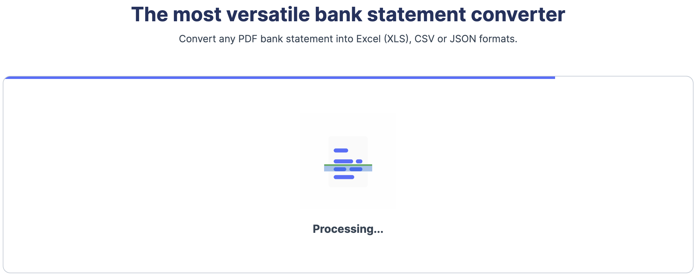convert pdf bank statement