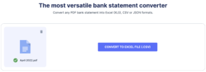 Μετατρέψτε τα τραπεζικά σας αντίγραφα σε JSON