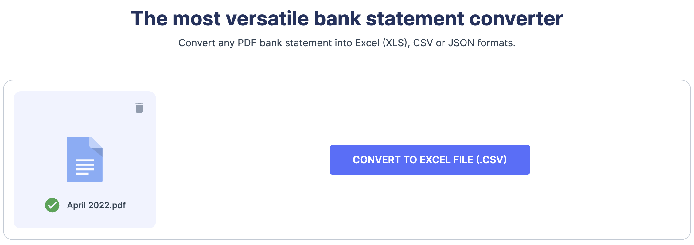 Convertissez vos relevés bancaires en JSON