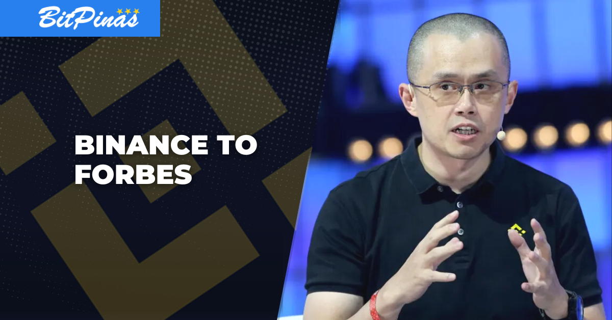 CZ Cries Foul Over Forbes’ ‘FUD” Article Against Binance pessimistic PlatoBlockchain Data Intelligence. Vertical Search. Ai.