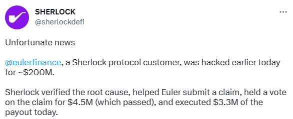 DeFi lainanantaja Euler kärsii 200 miljoonan dollarin hyödyntämisestä PlatoBlockchain Data Intelligencesta. Pystysuuntainen haku. Ai.