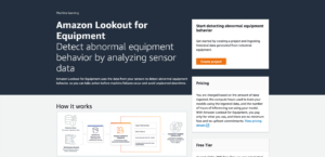 Lubage Amazon Lookout for Equipment abil ärikasutajate jaoks ennustav hooldus