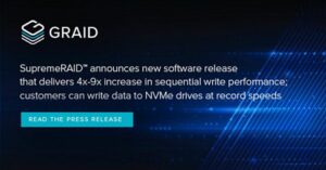 Graid Technology tillkännager massiv prestandaökning med ny programvara från SupremeRAID