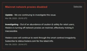 Hedera confirme que l'exploit sur le réseau principal a conduit au vol de jetons de service