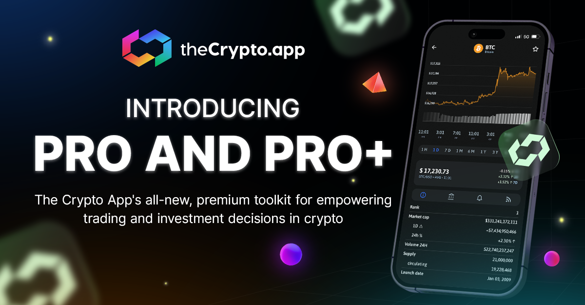 How The Crypto App’s Pro and Pro+ Revolutionizes Crypto Trading and Investing [SPONSORED] CRYPTO APP PlatoBlockchain Data Intelligence. Vertical Search. Ai.