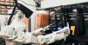 Humanoid robot takes a retail job, but not one any store clerk wants to do