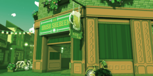 Loneliest Pub in the Metaverse: St. Patrick's Day in The Sandbox