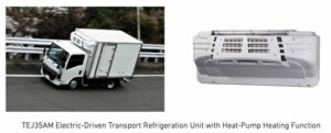 Az MHI Thermal Systems elektromos meghajtású szállító hűtőegységeket fejleszt hőszivattyús fűtési rendszerrel háztartási elektromos teherautók számára