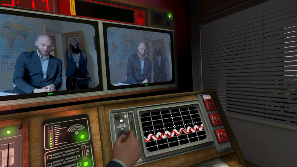 Pregled 'Ni za oddajanje VR' – distopični 'simulator zaposlitve' za ambiciozne propagandiste