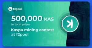 Agora você pode minerar KASPA (KAS) no f2pool com o concurso 500K KAS para mineradores