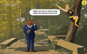 Shiba Inu zakt naar $ 0.00001000 en riskeert verdere prijsdaling