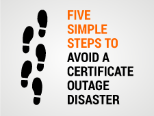 Webinar: 5 Simple Steps to Avoid a Certificate Outage Disaster