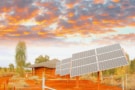 Sel surya panel datar di Afrika