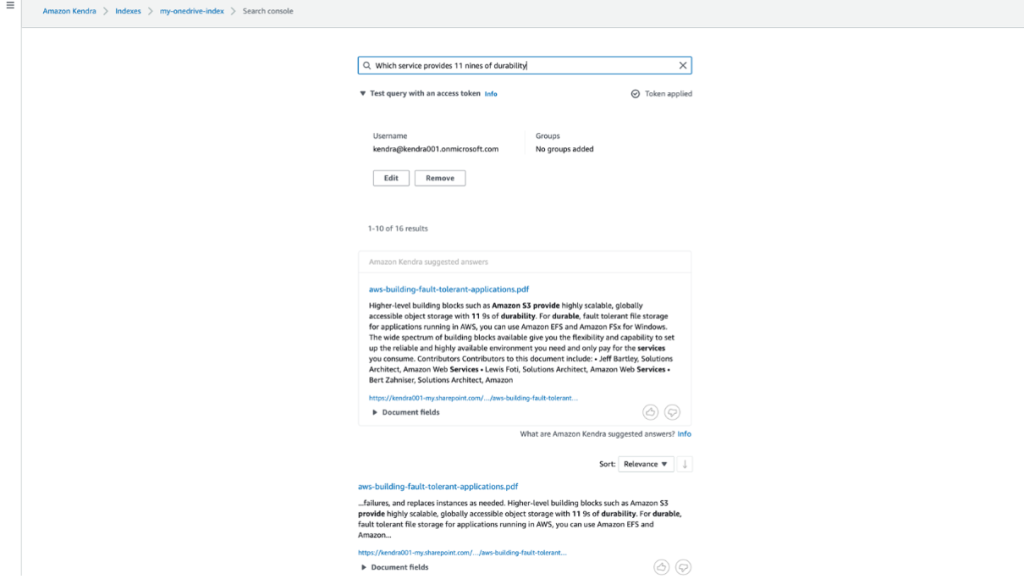 Napovedujemo posodobljen priključek Microsoft OneDrive (V2) za Amazon Kendra PlatoBlockchain Data Intelligence. Navpično iskanje. Ai.