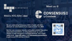 Blockpass varsler Consensus 2023 med den rimeligste, bygde-for-crypto ZK KYC