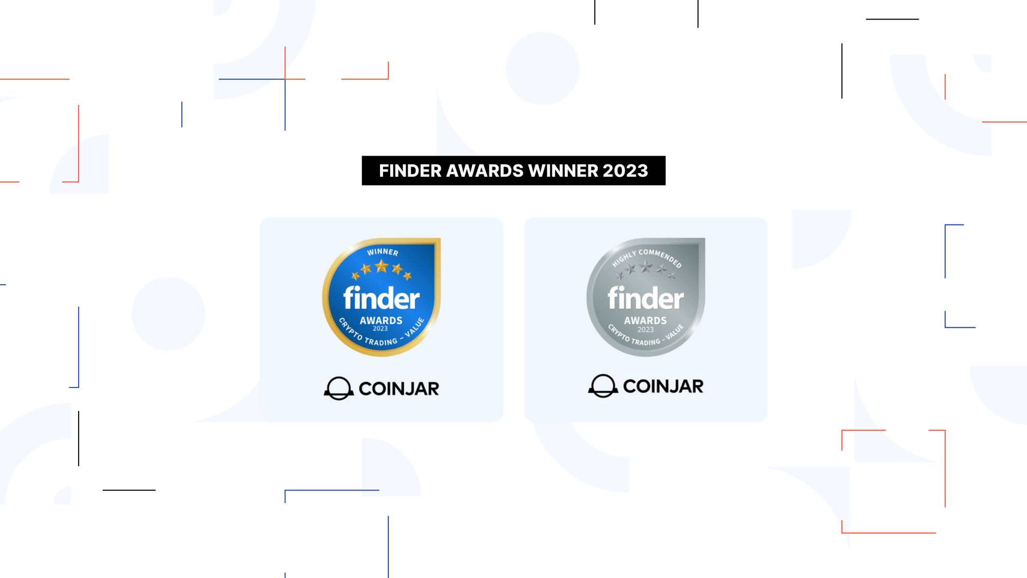 CoinJar 连续第二年荣获 Finder 加密货币交易平台最佳价值奖 PlatoBlockchain 数据智能奖。 垂直搜索。 人工智能。
