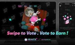 HeartX, 토큰 에어드롭 게임 'Vote-to-Earn' 공개하여 플랫폼 출시 예열