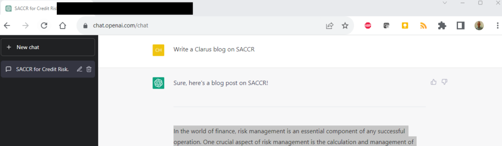Ho chiesto a ChatGPT di scrivere un blog Clarus. Ecco cosa è successo….