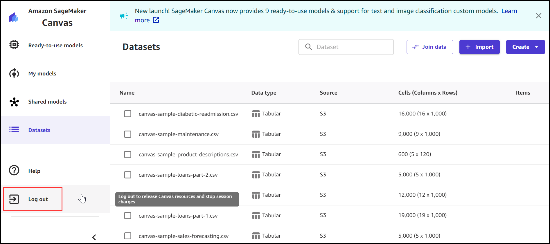 Import data from over 40 data sources for no-code machine learning with Amazon SageMaker Canvas Amazon SageMaker Canvas PlatoBlockchain Data Intelligence. Vertical Search. Ai.