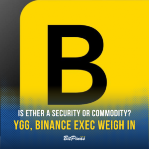 Is Ether a Security or a Commodity? YGG, Binance Execs Weigh In at Bloomberg Event in Manila