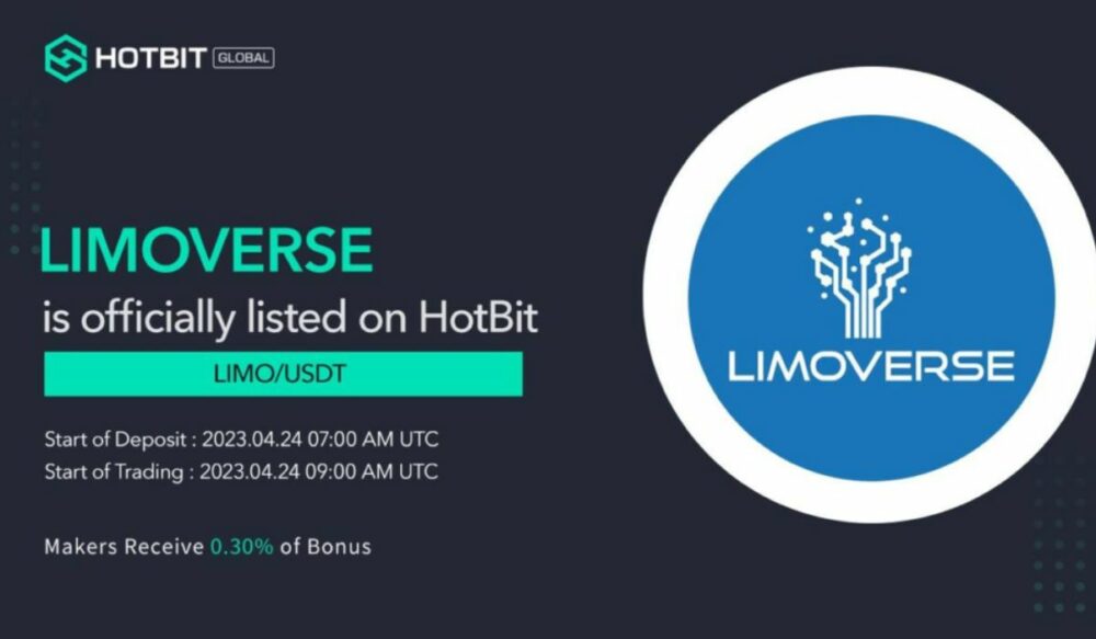 LIMO(LIMOVERSE) 토큰은 Hotbit Exchange에서 거래할 수 있습니다.