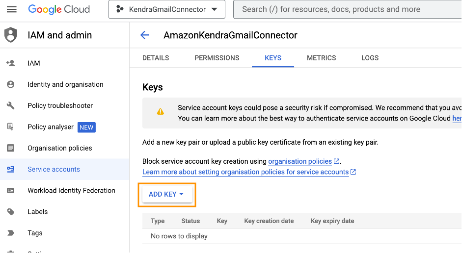 Perform intelligent search across emails in your Google workspace using the Gmail connector for Amazon Kendra dialog PlatoBlockchain Data Intelligence. Vertical Search. Ai.
