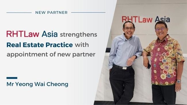RHTLaw Asia strengthens Real Estate Practice with appointment of new partner Integrated Network PlatoBlockchain Data Intelligence. Vertical Search. Ai.