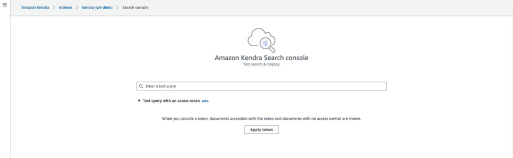 Zabezpiecz swoje indeksy Amazon Kendra za pomocą listy ACL, korzystając ze wspólnego tajnego klucza JWT PlatoBlockchain Data Intelligence. Wyszukiwanie pionowe. AI.