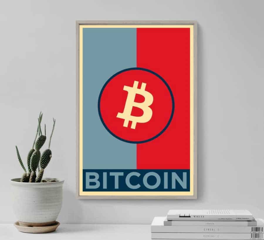 Bitcoin Art arbeid
