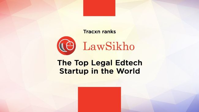صنفت Tracxn LawSikho كأفضل شركة ناشئة في مجال تكنولوجيا التعليم في العالم