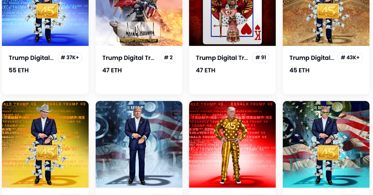 Trump’s Second NFT Collection Sells Out While Prices on First Collection Plunge Chess PlatoBlockchain Data Intelligence. Vertical Search. Ai.