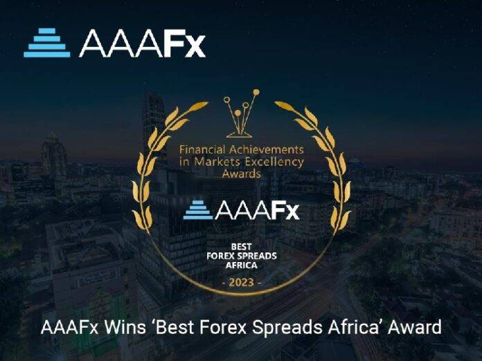AAAFx ganha o prêmio 'Best Forex Spreads Africa'