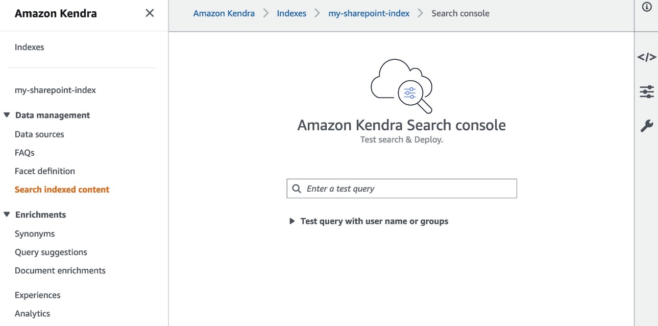 Công bố trình kết nối Microsoft SharePoint (V2.0) được cập nhật cho Amazon Kendra | Dịch vụ web của Amazon PlatoThông minh dữ liệu Blockchain. Tìm kiếm dọc. Ái.