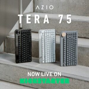 Az AZIO piacra dobja a Tera 75 billentyűzetet, egy mechanikus billentyűzetet cserélhető tervezési anyagokkal