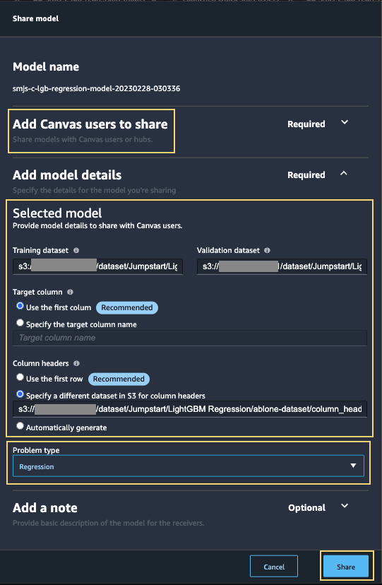 Bring your own ML model into Amazon SageMaker Canvas and generate accurate predictions importing PlatoBlockchain Data Intelligence. Vertical Search. Ai.