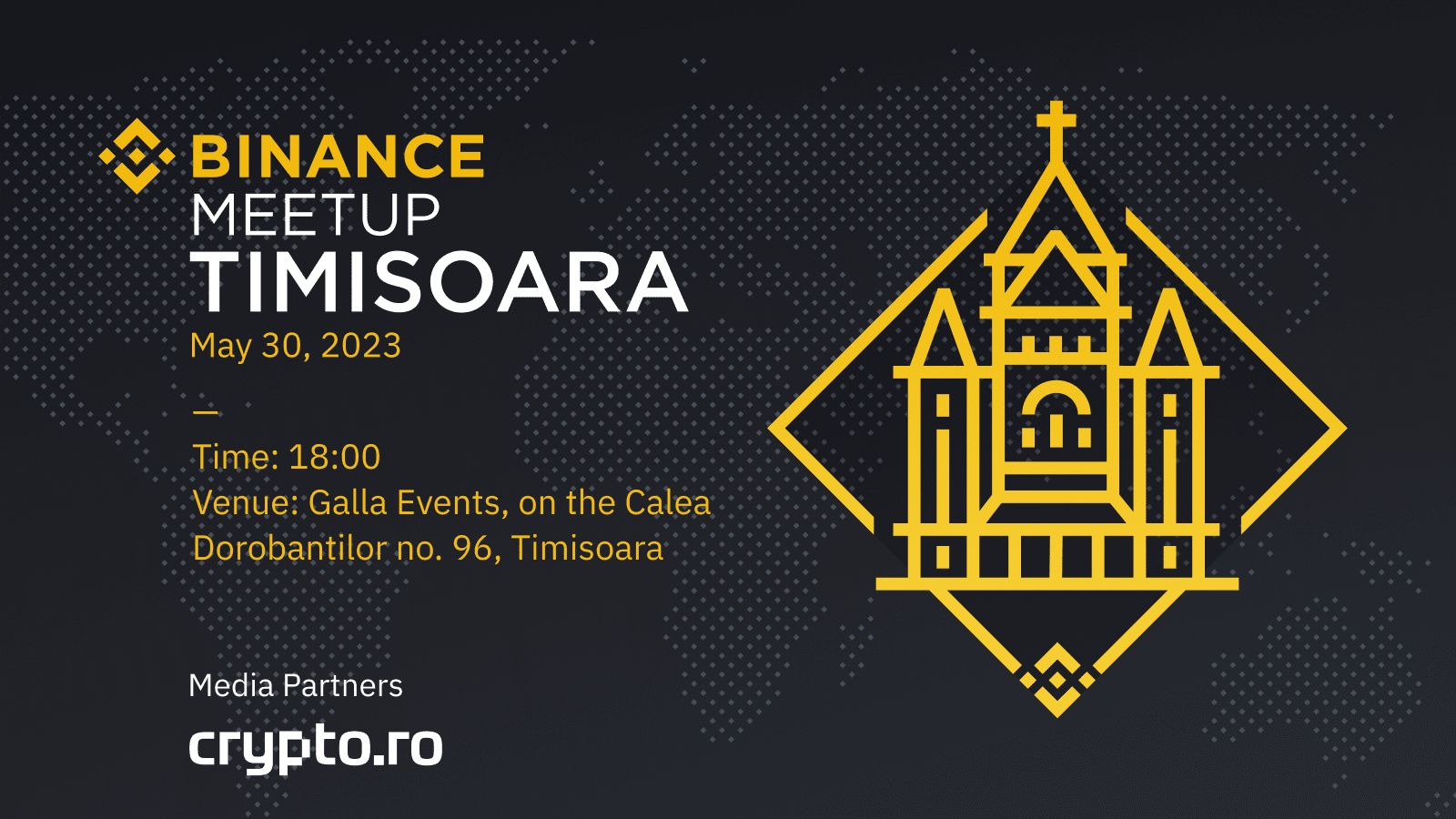 Crypto.ro och Binance presenterar den 3:e Binance Meetup i Rumänien, Happening i Timisoara