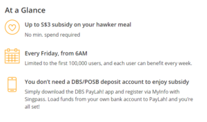 DBS PayLah! Uporabniki so v manj kot 1 mesecih unovčili več kot 3 milijon subvencij za prehrano