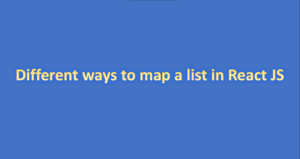 Différentes façons de mapper une liste dans React JS