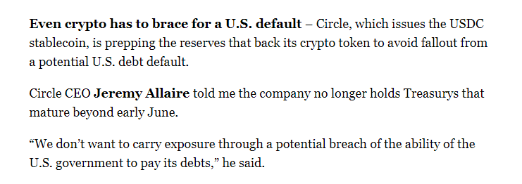 Kuidas Circle vähendab oma riski USA võlgade maksejõuetuse tõttu?